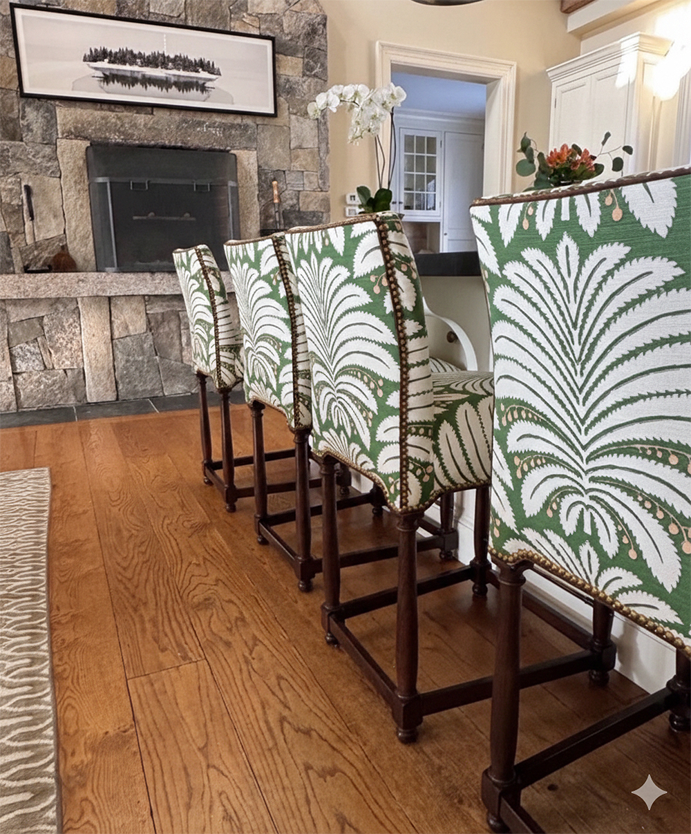 Palm Garden dining chairs John Fondas Gemini